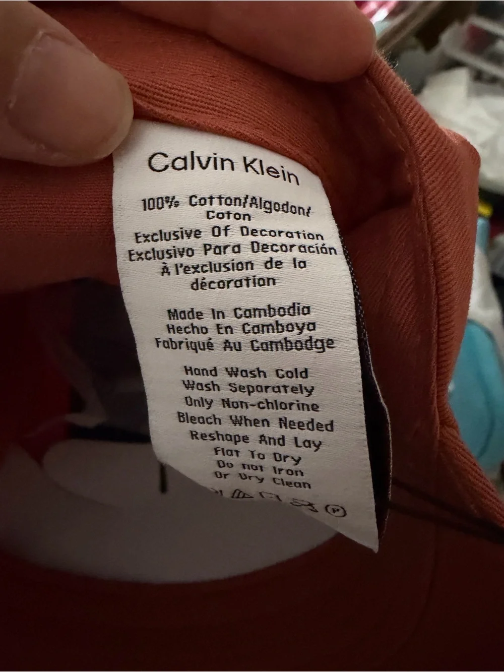 Calvin Klein 100% cotton baseball Hat one size NWT